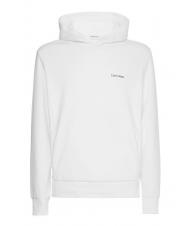 CALVIN KLEIN MICRO LOGO REPREVE Felpa con cappuccio Bright White - Felpe Uomo - 4
