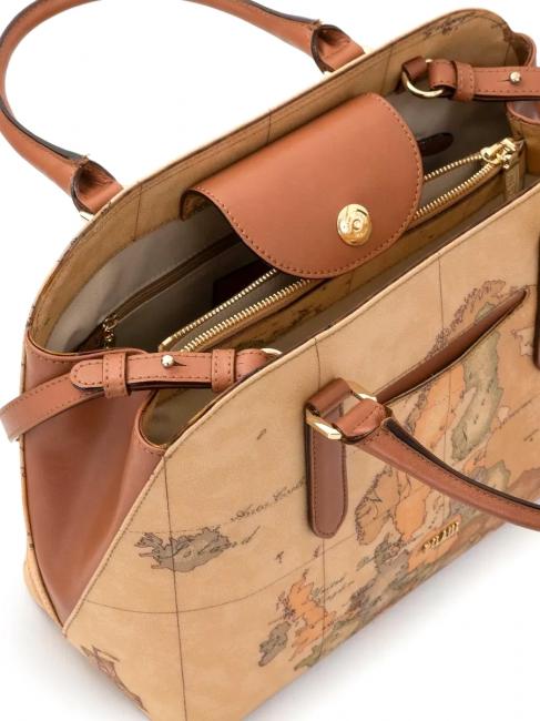 GEO CLASSIC Borsa 3 tasche con tracolla NATURALE - Borse Donna