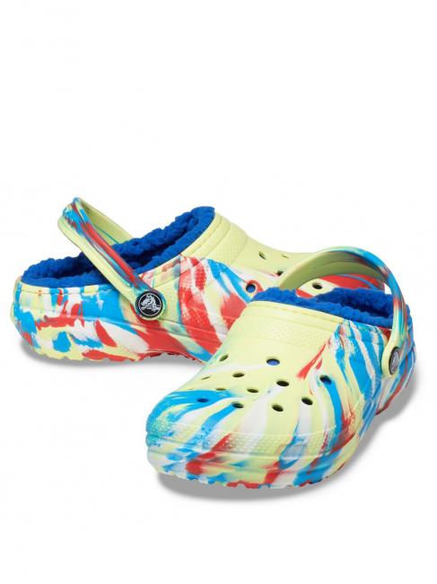 CLASSIC LINED MARBLED GLOG TODDLER Sabot imbottito sulphur/multi - Scarpe Bambino