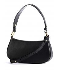 COCCINELLE MERVEILLE Borsa a spalla in pelle martellata Nero - Borse Donna - 2