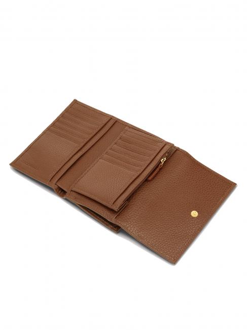 METALLIC SOFT Portafoglio bifold pelle martellata BRULE - Portafogli Donna