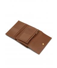 COCCINELLE METALLIC SOFT Portafoglio bifold pelle martellata BRULE - Portafogli Donna - 2