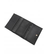 COCCINELLE METALLIC SOFT Portafoglio bifold pelle martellata Nero - Portafogli Donna - 2