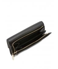 COCCINELLE METALLIC SOFT Portafoglio bifold pelle martellata Nero - Portafogli Donna - 3