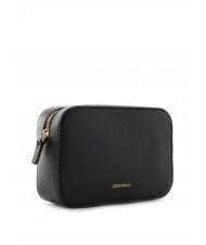 COCCINELLE TEBE Borsa a tracolla in pelle martellata Nero - Borse Donna - 2