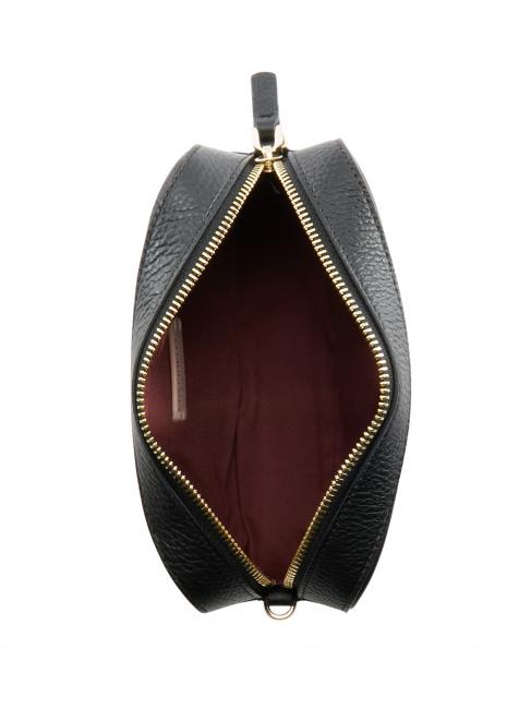 TEBE Borsa a tracolla in pelle martellata Nero - Borse Donna