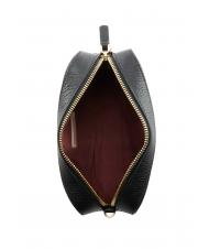 COCCINELLE TEBE Borsa a tracolla in pelle martellata Nero - Borse Donna - 4