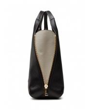 FURLA GILDA Borsa tote espandibile nero+marmo c - Borse Donna - 4