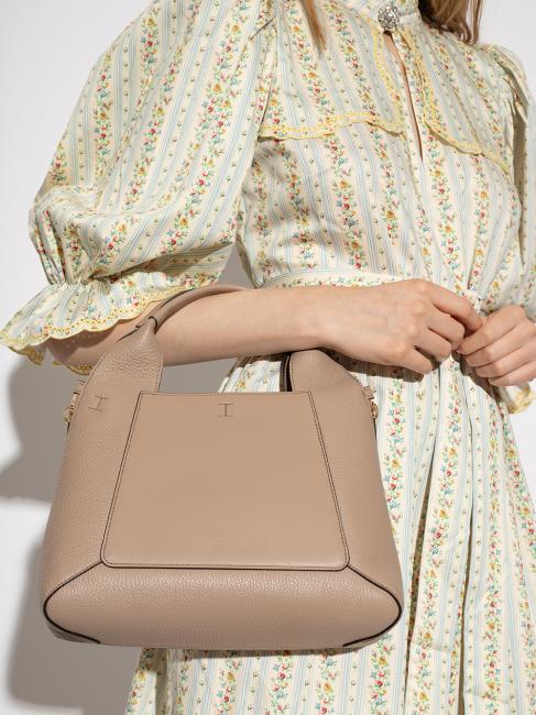 GILDA Borsa tote media espandibile greige+salvia c - Borse Donna