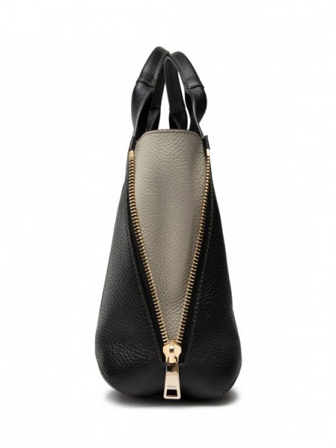 GILDA Borsa tote media espandibile nero+marmo c - Borse Donna