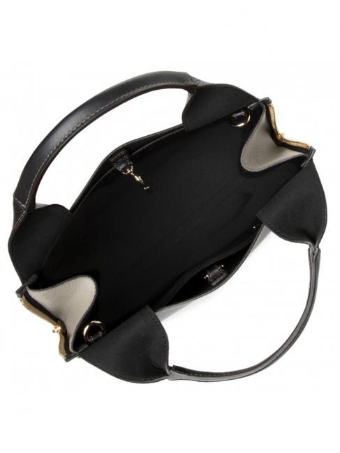 GILDA Borsa tote media espandibile nero+marmo c - Borse Donna