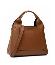 FURLA GILDA Borsa tote media espandibile cognac/nero - Borse Donna - 2
