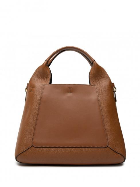 GILDA Borsa tote media espandibile cognac/nero - Borse Donna