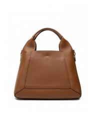 FURLA GILDA Borsa tote media espandibile cognac/nero - Borse Donna - 5