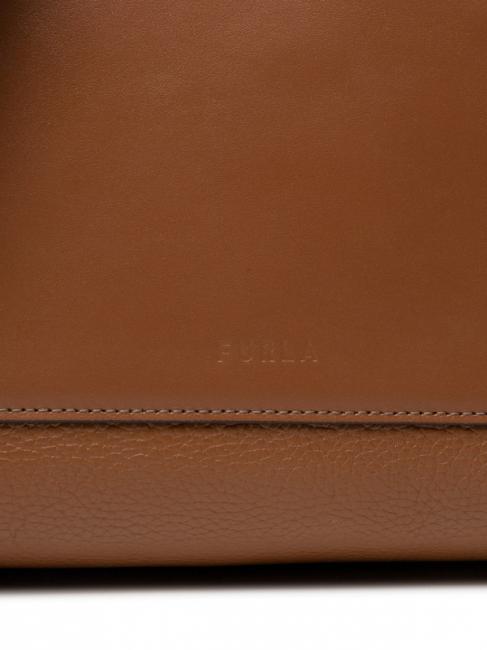 GILDA Borsa tote media espandibile cognac/nero - Borse Donna