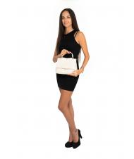 LESAC BORSETTA IN PELLE NAPPATA Con tracolla removibile cosmiclatte - Borse Donna - 6