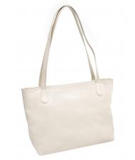 LESAC BORSA A SPALLA In pelle nappata cosmiclatte - Borse Donna - 2