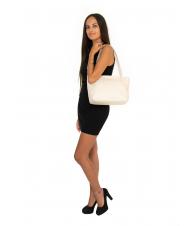 LESAC BORSA A SPALLA In pelle nappata cosmiclatte - Borse Donna - 6