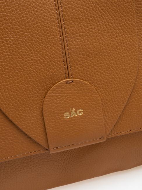 BORSA IN PELLE NAPPATA Con tracolla removibile natural - Borse Donna
