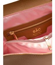 LESAC BORSA IN PELLE NAPPATA Con tracolla removibile natural - Borse Donna - 5