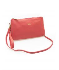 LESAC POCHETTE IN PELLE DOLLARO Con polsierina e tracolla removibile bubblegum - Borse Donna - 2