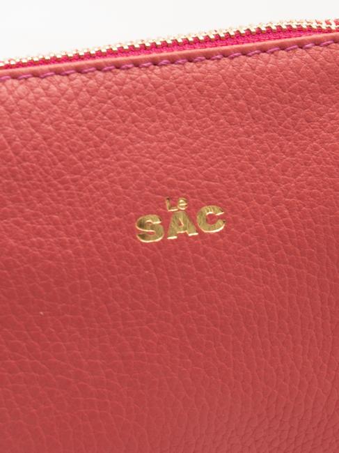POCHETTE IN PELLE DOLLARO Con polsierina e tracolla removibile bubblegum - Borse Donna