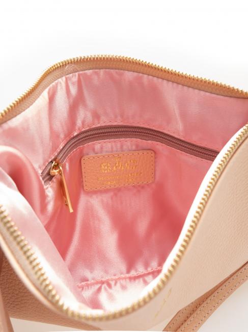 BORSA IN PELLE DOLLARO A mano, con tracolla magnolia - Borse Donna