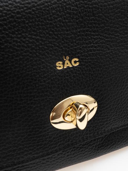 BORSA A TRACOLLA In pelle dollaro black - Borse Donna