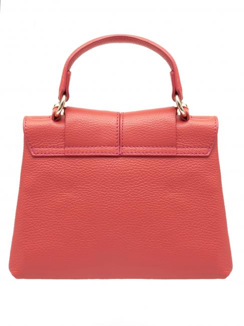 BORSETTA IN PELLE NAPPATA Con tracolla removibile bubblegum - Borse Donna