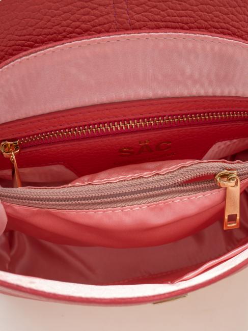 BORSETTA IN PELLE NAPPATA Con tracolla removibile bubblegum - Borse Donna
