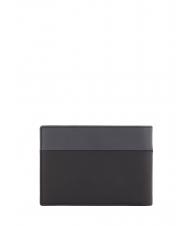 PIQUADRO URBAN Portafoglio con flap, in pelle nero grigiongr - Portafogli Uomo - 4