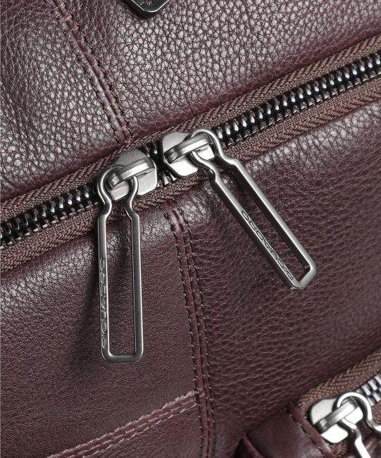 RONNIE Zaino porta PC 14", in pelle MARRONE - Zaini da lavoro porta PC