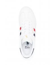 RALPH LAUREN HTR AREA Sneaker in pelle white/red/blue - Scarpe Uomo - 4