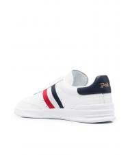 RALPH LAUREN HTR AREA Sneaker in pelle white/red/blue - Scarpe Uomo - 5