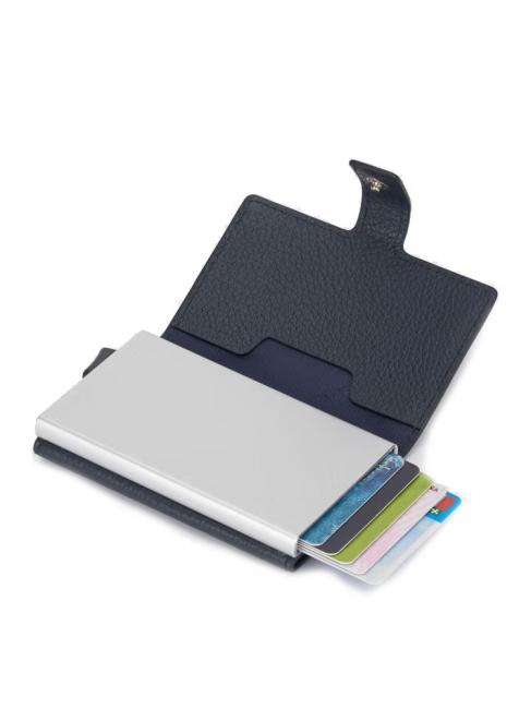 MODUS RESTYLG Porta carte credito pelle blu - Portafogli Uomo