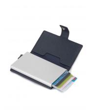 PIQUADRO MODUS RESTYLG Porta carte credito pelle blu - Portafogli Uomo - 2