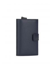 PIQUADRO MODUS RESTYLG Porta carte credito pelle blu - Portafogli Uomo - 4