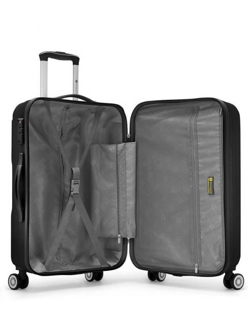 FLIGHT Set 3 trolley bagaglio a mano, medio, grande Nero - Set Trolley