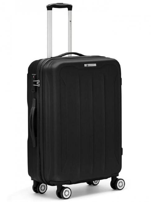 FLIGHT Set 3 trolley bagaglio a mano, medio, grande Nero - Set Trolley
