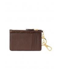 RALPH LAUREN LOGO EMBOSSED Portacarte in pelle con portachiavi chestnut brown2 - Portafogli Donna - 2