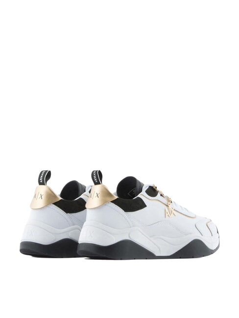 Sneaker running in pelle Sneakers opt.wht+black+gold - Scarpe Donna