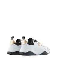 ARMANI EXCHANGE Sneaker running in pelle Sneakers opt.wht+black+gold - Scarpe Donna - 3
