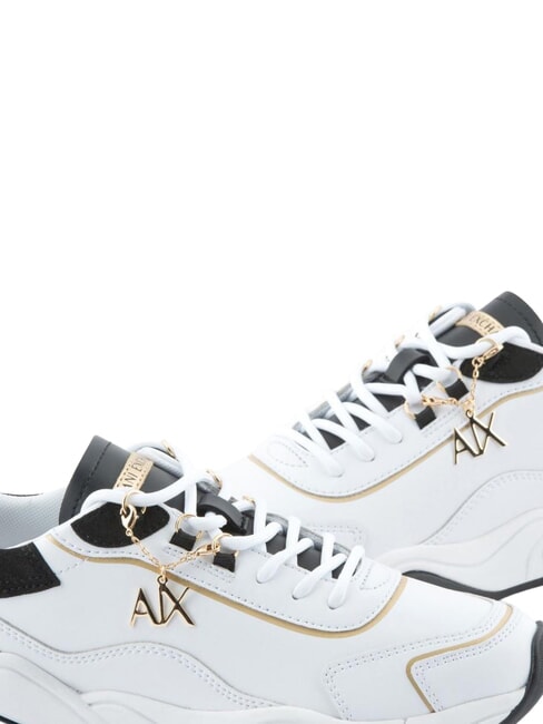 Sneaker running in pelle Sneakers opt.wht+black+gold - Scarpe Donna
