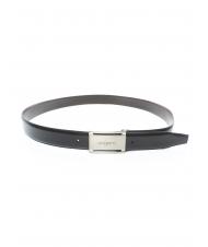 UNGARO Cintura doubleface in pelle con placca, accorciabile su misura nero/moro - Cinture - 3
