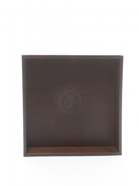 WOODEN DESK Svuota tasche quadrato in legno testamoro - Porta tablet & Organizer