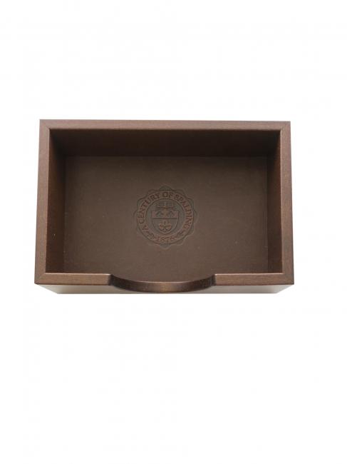 WOODEN DESK Porta biglietti da visita in legno testamoro - Porta tablet & Organizer