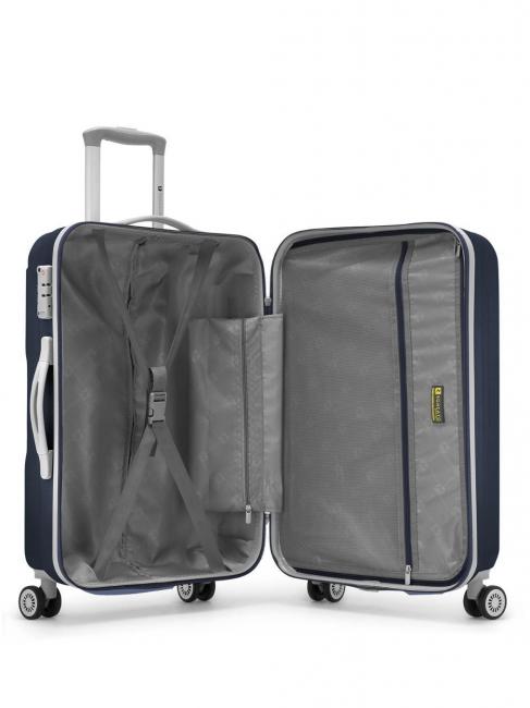 FLIGHT Set 3 trolley bagaglio a mano, medio, grande blu notte - Set Trolley