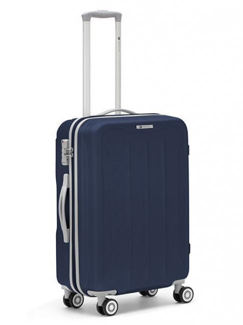 FLIGHT Set 3 trolley bagaglio a mano, medio, grande blu notte - Set Trolley