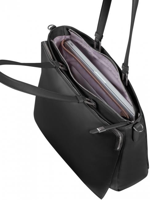 BE-HER Cartella shopping lavoro da donna, porta pc 14.1" NERO - Cartelle Lavoro