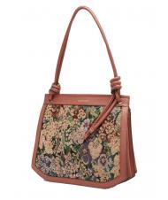 COCCINELLE ALLURE Tapestry Borsa a spalla con ricamo in tessuto mult.almo/cinna - Borse Donna - 2